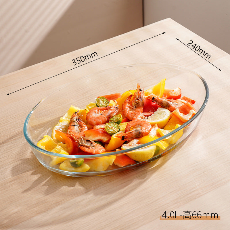 Professional High-Borosilicate Glass Baking Dish | Heat-Resistant Ovenware Series
