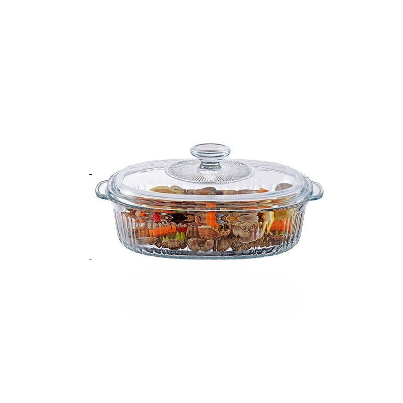 Hestia Shield-Grade™ Binaural Borosilicate Glass Baking Pan & Crystal Pot Series