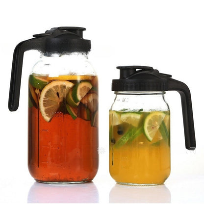 Hestia Heritage 64oz Viral Mason Jar Pitcher for Cold Brew & Sun Tea - Premium Glassware by Hestia B2B