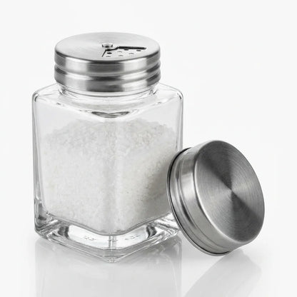 Hestia Eco-Shield™ Square Glass Spice Jar & Seasoning Shaker