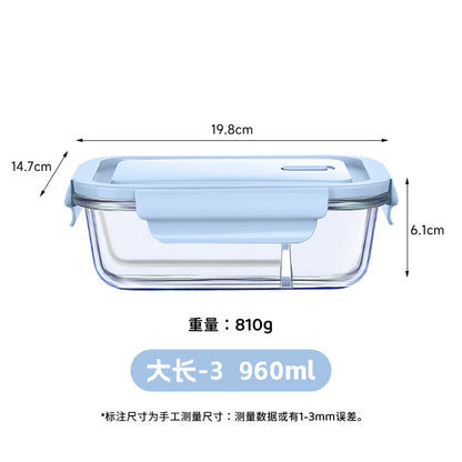 Hestia Silicone-Lock™ Classic Round Borosilicate Glass Food Container Series
