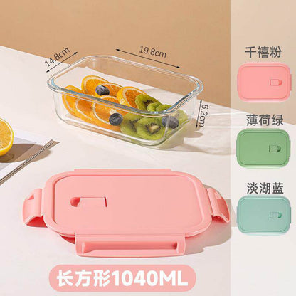 Hestia Silicone-Lock™ Divided Borosilicate Glass Bento & Lunch Box