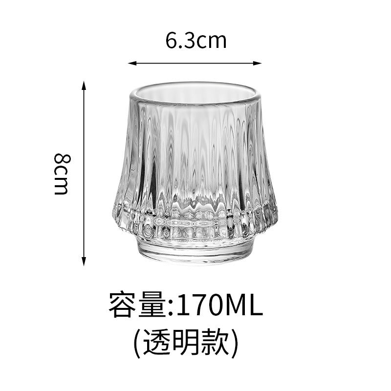 Internet celebrity volcano cup simple glass whiskey glass ins wind creative glass cold brew coffee cup foreign wine cup