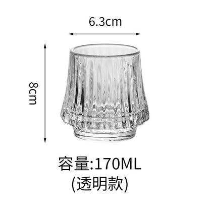 Internet celebrity volcano cup simple glass whiskey glass ins wind creative glass cold brew coffee cup foreign wine cup