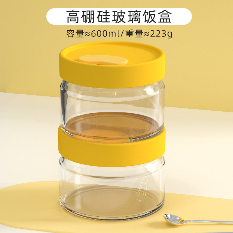 Hestia Silicone-Lock™ Premium Borosilicate Glass Lunch Box & Bento Container