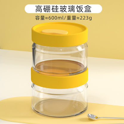 Hestia Silicone-Lock™ Premium Borosilicate Glass Lunch Box & Bento Container