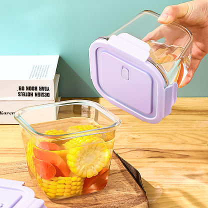 Hestia Silicone-Lock™ Square Glass Soup Bowl & Hermetic Food Container
