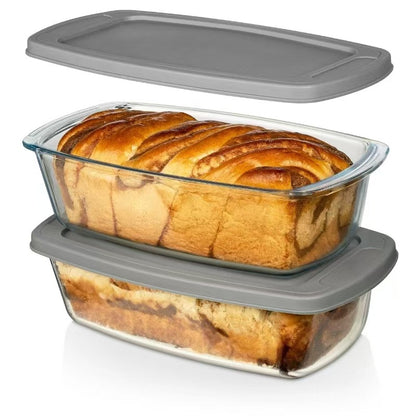 Hestia Shield-Grade™ Rectangular Glass Toast & Loaf Baking Mold (Classic)