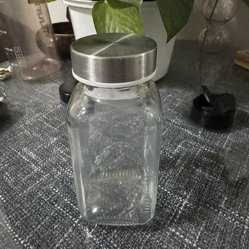 Hestia Eco-Shield™ Minimalist Square Seasoning Jar & Salt Cellar