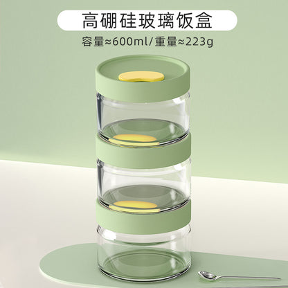 Hestia Silicone-Lock™ Premium Borosilicate Glass Lunch Box & Bento Container
