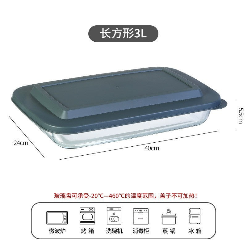 Hestia Shield-Grade™ Multi-Functional Borosilicate Glass Baking Dish with Cover