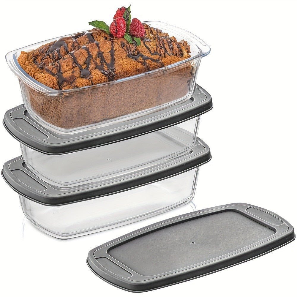 Hestia Shield-Grade™ Rectangular Glass Toast & Loaf Baking Mold (Classic)