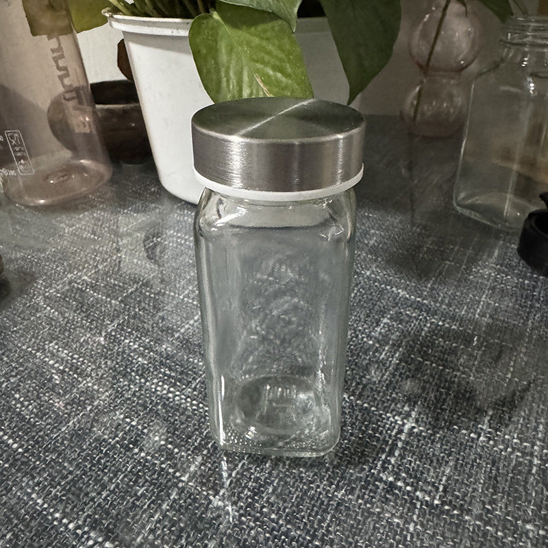 Hestia Eco-Shield™ Minimalist Square Seasoning Jar & Salt Cellar