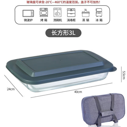 Hestia Shield-Grade™ Multi-Functional Borosilicate Glass Baking Dish with Cover