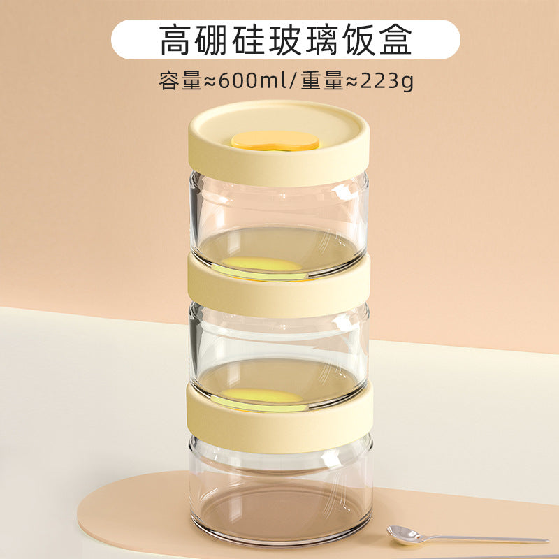 Hestia Silicone-Lock™ Premium Borosilicate Glass Lunch Box & Bento Container