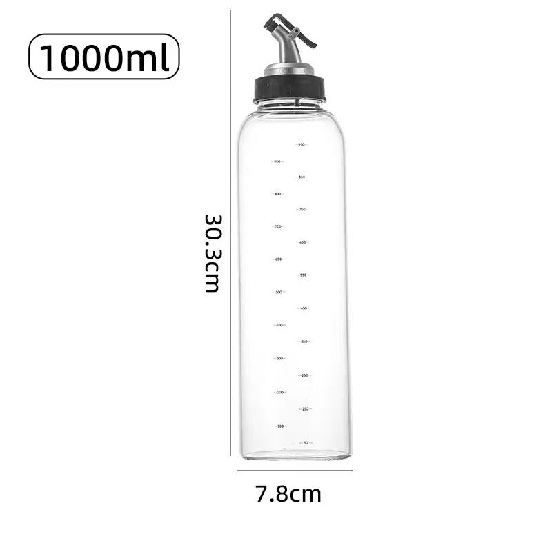 Hestia Shield-Grade™ High-Capacity Borosilicate Glass Oil Pot & Vinegar Dispenser