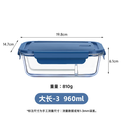 Hestia Silicone-Lock™ Classic Round Borosilicate Glass Food Container Series
