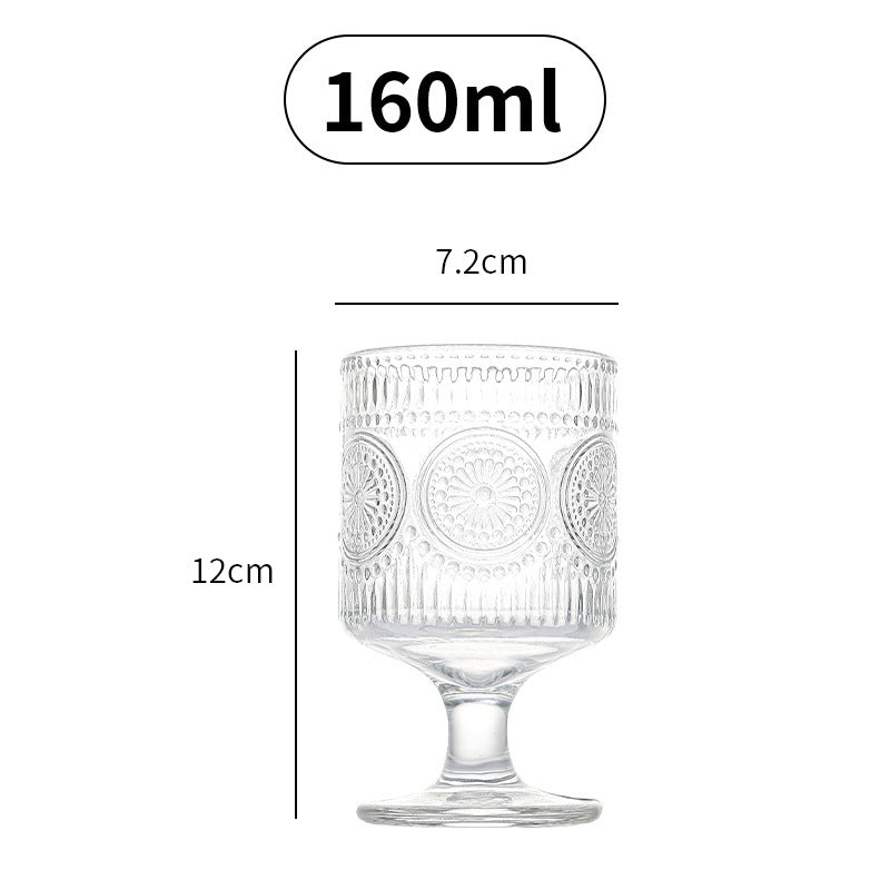 Internet celebrity volcano cup simple glass whiskey glass ins wind creative glass cold brew coffee cup foreign wine cup