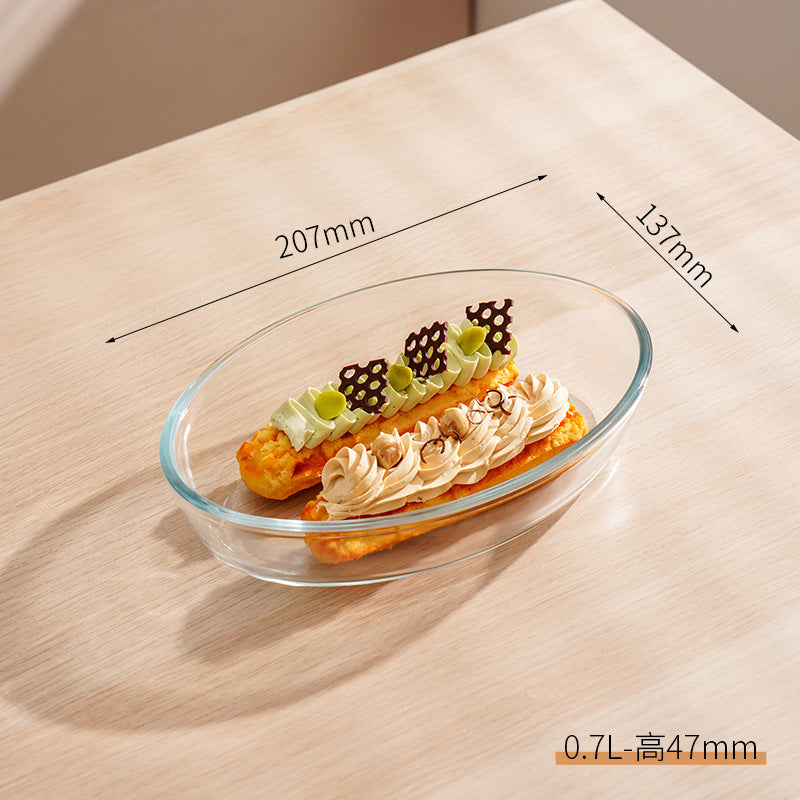Hestia B2B Glassware - Professional High-Borosilicate Glass Baking Dish | Heat-Resistant Ovenware Series - Premium Quality - 6
