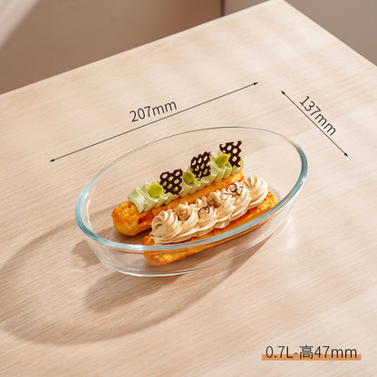 Hestia B2B Glassware - Professional High-Borosilicate Glass Baking Dish | Heat-Resistant Ovenware Series - Premium Quality - 6