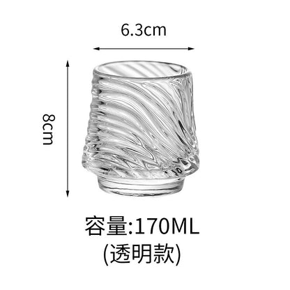 Internet celebrity volcano cup simple glass whiskey glass ins wind creative glass cold brew coffee cup foreign wine cup
