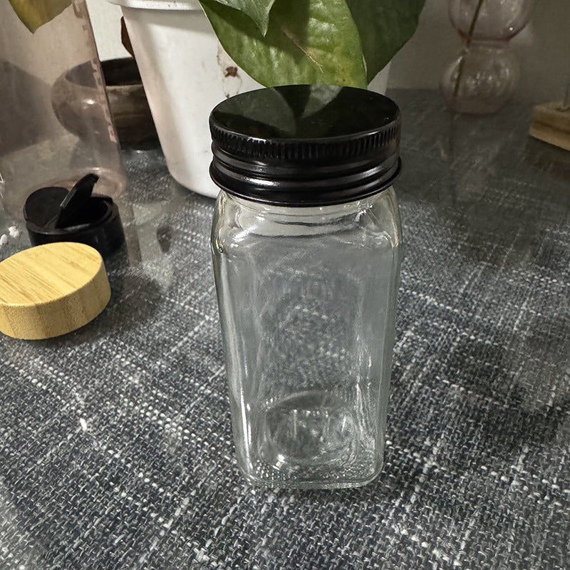 Hestia Eco-Shield™ Minimalist Square Seasoning Jar & Salt Cellar