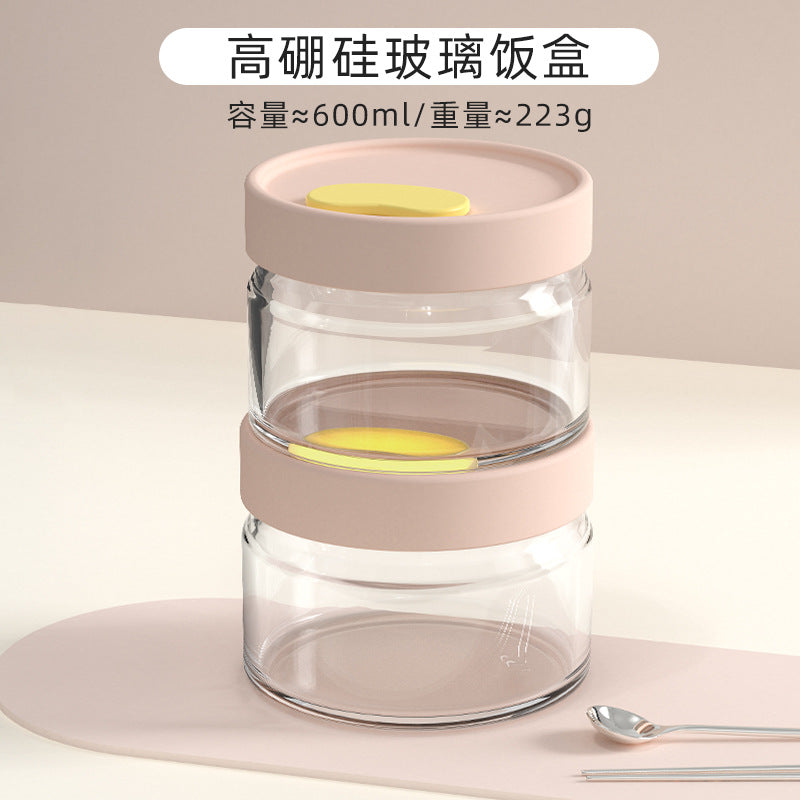 Hestia Silicone-Lock™ Premium Borosilicate Glass Lunch Box & Bento Container