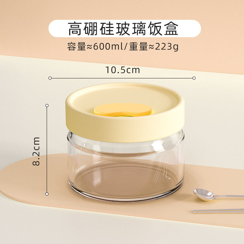 Hestia Silicone-Lock™ Premium Borosilicate Glass Lunch Box & Bento Container