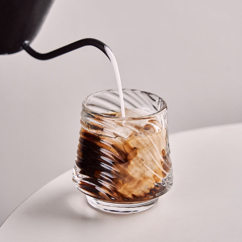 Internet celebrity volcano cup simple glass whiskey glass ins wind creative glass cold brew coffee cup foreign wine cup