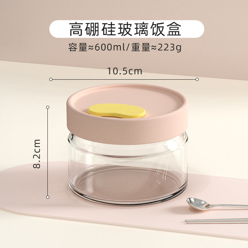 Hestia Silicone-Lock™ Premium Borosilicate Glass Lunch Box & Bento Container