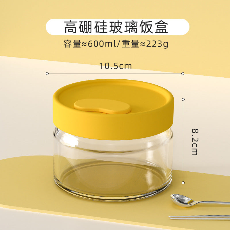 Hestia Silicone-Lock™ Premium Borosilicate Glass Lunch Box & Bento Container