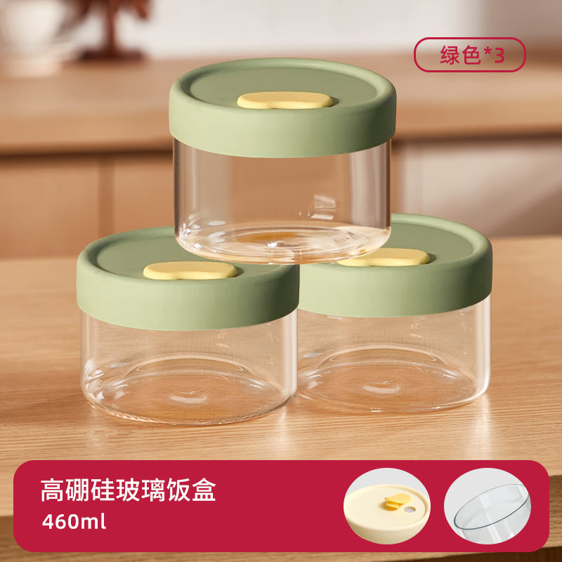 Hestia Silicone-Lock™ Premium Borosilicate Glass Lunch Box & Bento Container