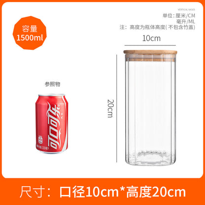 Hestia B2B Glassware - Minimalist Glass Storage Jar | Airtight Kitchen Organization Series - Premium Quality - Position 15
