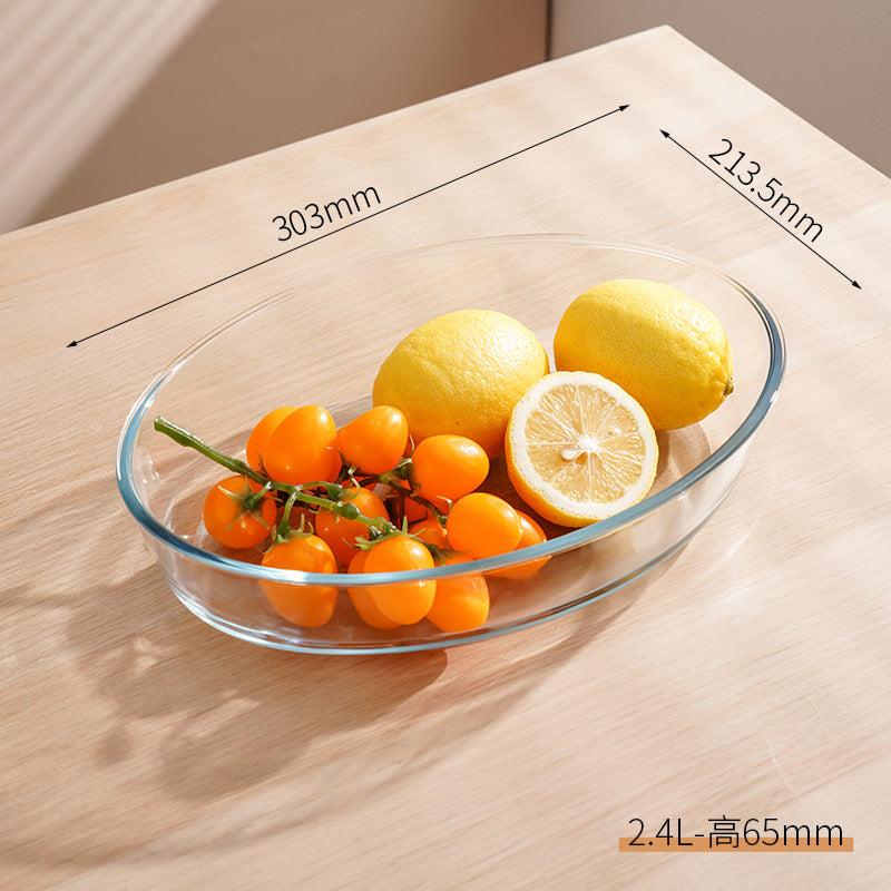 Hestia B2B Glassware - Professional High-Borosilicate Glass Baking Dish | Heat-Resistant Ovenware Series - Premium Quality - 8