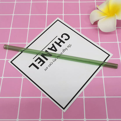 Transparent glass straw ins wind elbow juice milk straw high temperature resistant straw glass 8mm14mm