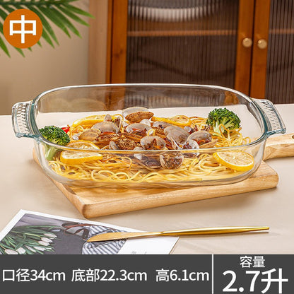 Hestia Shield-Grade™ Binaural Borosilicate Glass Baking Pan & Crystal Pot Series