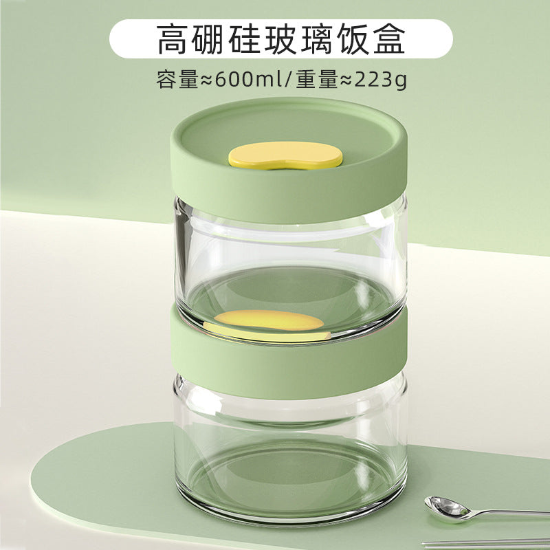 Hestia Silicone-Lock™ Premium Borosilicate Glass Lunch Box & Bento Container