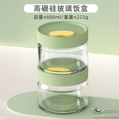 Hestia Silicone-Lock™ Premium Borosilicate Glass Lunch Box & Bento Container