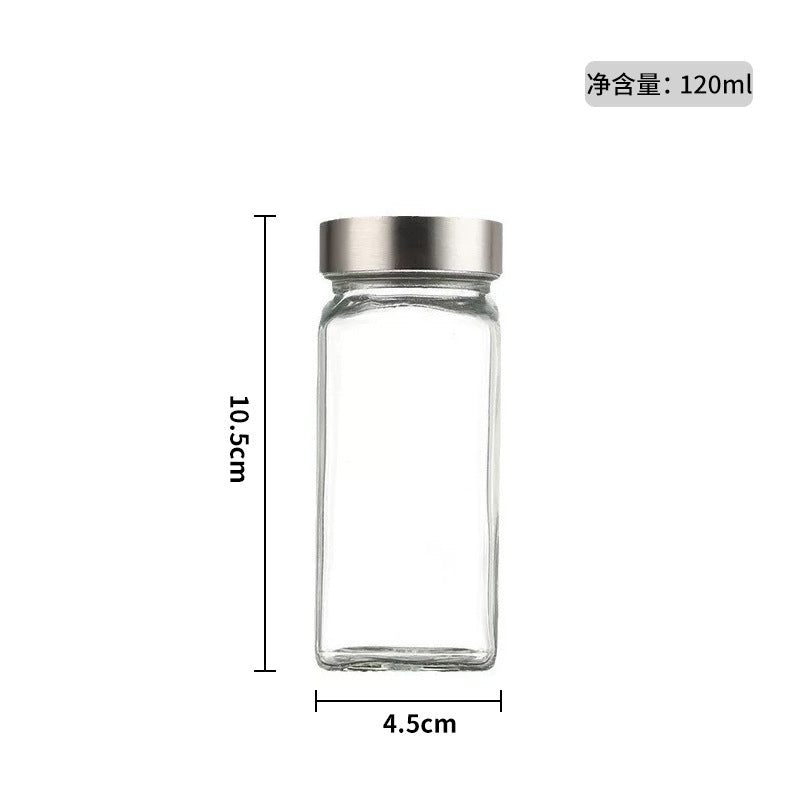 Hestia Eco-Shield™ Bamboo Cover Glass Spice Bottle & Condiment Jar