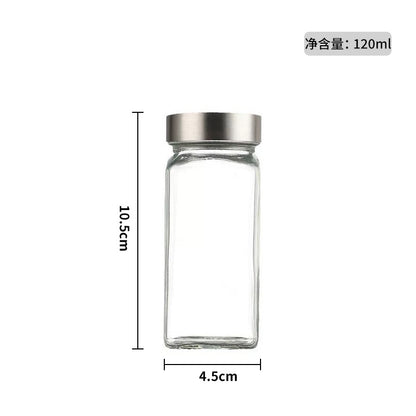 Hestia Eco-Shield™ Bamboo Cover Glass Spice Bottle & Condiment Jar