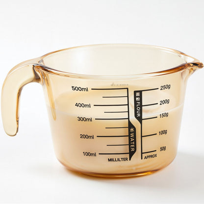 Large capacity glass measuring cup with graduated handle High borosilicate bowl High temperature resistant milk baking egg beating bowl Cross-border customization