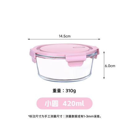 Hestia Silicone-Lock™ Classic Round Borosilicate Glass Food Container Series