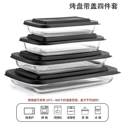 Hestia Shield-Grade™ Multi-Functional Borosilicate Glass Baking Dish with Cover