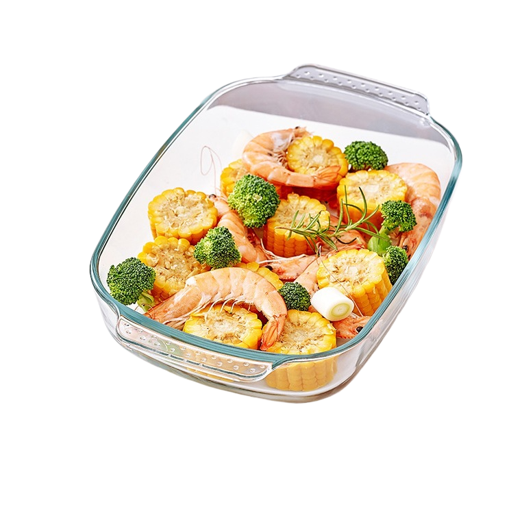 Hestia Shield-Grade™ Rectangular Textured Glass Baking Dish