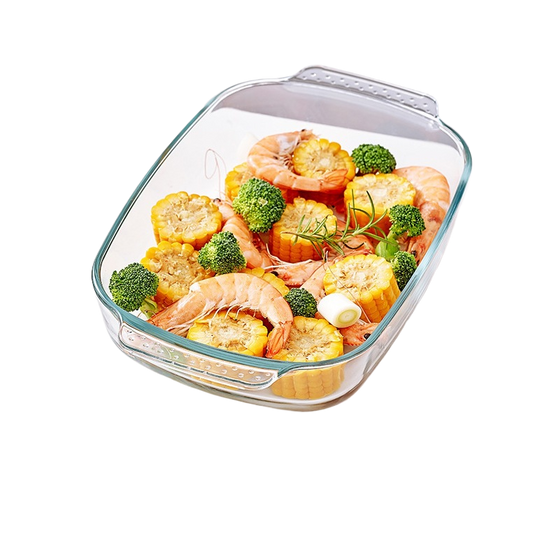 Hestia Shield-Grade™ Rectangular Textured Glass Baking Dish